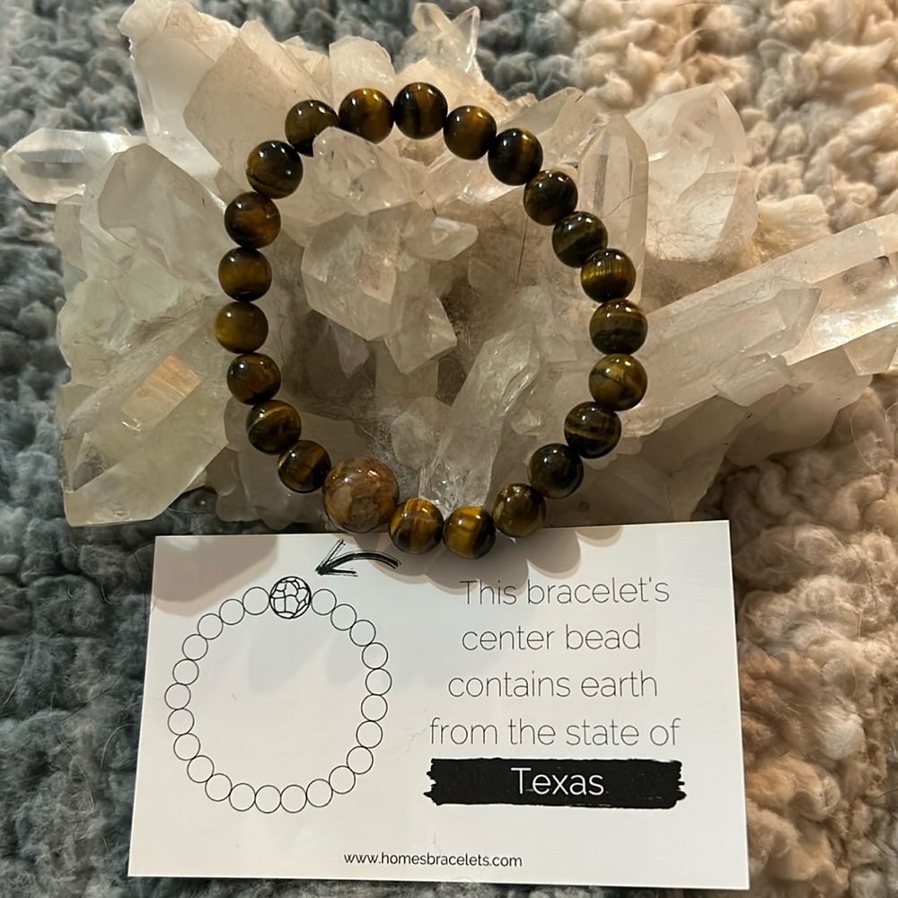 Homes Bracelet: Texas | Tiger's Eye - Medium